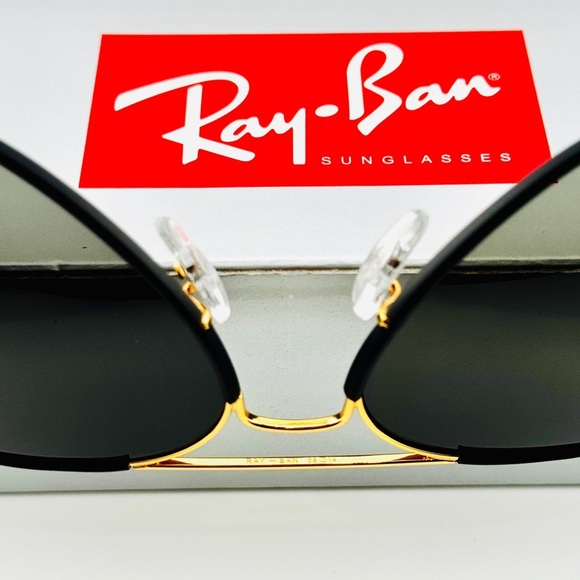 Ray-Ban Aviator Full Color Legend Sunglasses RB3025JM Black&Gold with Gray Lens main image 12